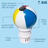 Blue Mano Beach Ball Solar Light up Chlorine Dispenser for