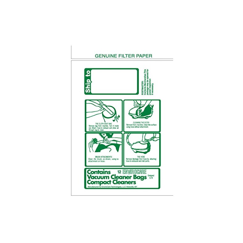 EnviroCare Replacement Vacuum Cleaner Bags Designed to Fit TriStar Compact