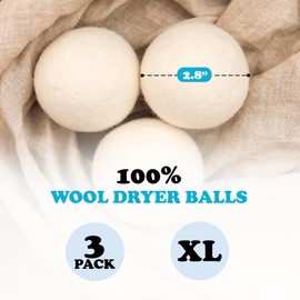 Smart Sheep 3-Pack - XL Premium Natural Wool Dryer Balls - Award-Winning - Replaces Dryer Sheets - Laundry Balls (Black Marching Penguins)
