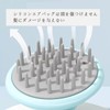 シリコンエアバッグシャンプーコーム エアクッション クリーニングコーム シャンプーブラシ やさしいシリコン洗髪用ブラシ 男性、女性、年配の方と子供兼用 頭皮と髪の毛しっかり清潔（バイオレット）