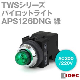 IDEC APS126DNG Pilot Light, TWS Series, φ25 mm, Round Shape, LED Illumination, AC200/220V