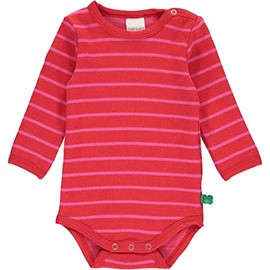 Fred's World by Green Cotton Baby Boys' Stripe L/S Body Base Layer, Lollipop/Fucshia