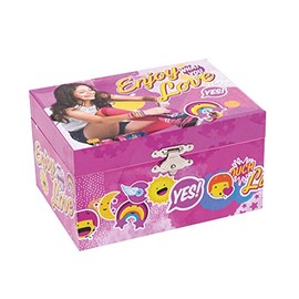 Joy Toy 18017 Soy Luna Jewellery Box with Music Box, Pink, 15 x 10.5 x 8.5 cm