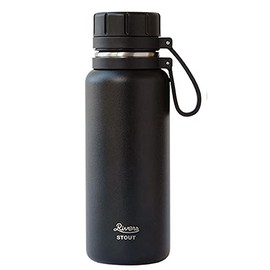 Rivers Stout 2-500 Vacuum Flask, Water Bottle, 16.9 fl oz (500 ml), Black