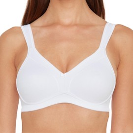 Susa Ladies’ Underwire-free bra, 7077 (7089 - Bh) - White (003) Plain, size: 95B