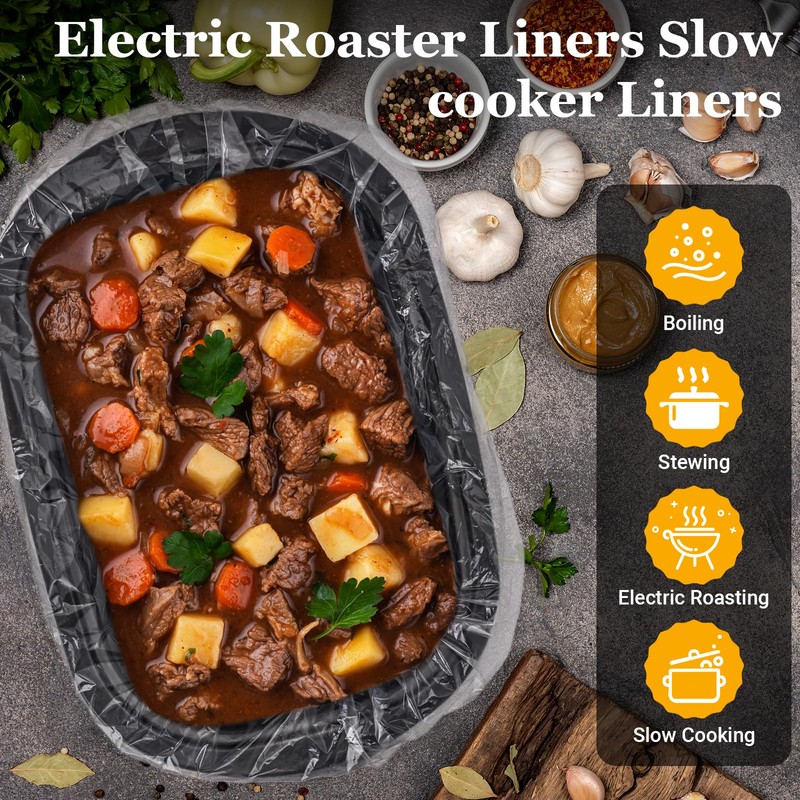30 Count Electric Roaster Liners, Fits 16, 18, 22 Quart