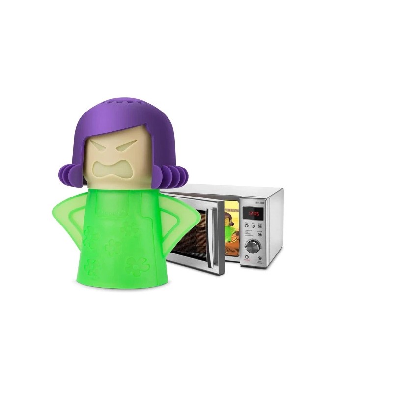 georglasko_8 Angry Mama Microwave Cleaner Steam Cleaning Kitchen Gadget Tool​