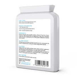 Vitamin D3 1000 IU - 100% Vegan - 6 Months Supply - Natural Cholecalciferol derived from Algae, Making it Low-CO2 and 100% Plant sourced - no pesticides and no Harsh solvents - UK Made