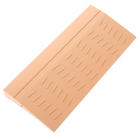 Cabilock Rubber Threshold Ramp Robot Vacuum Cleaner Threshold Ramp Pad Rise Threshold Ramp Doorway Plastic Threshold Ramp for Wheelchair and Scooter Light Yellow