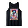 Black Makeup Queen Cosmetics Beauty Influencer Tarot Card Tank Top