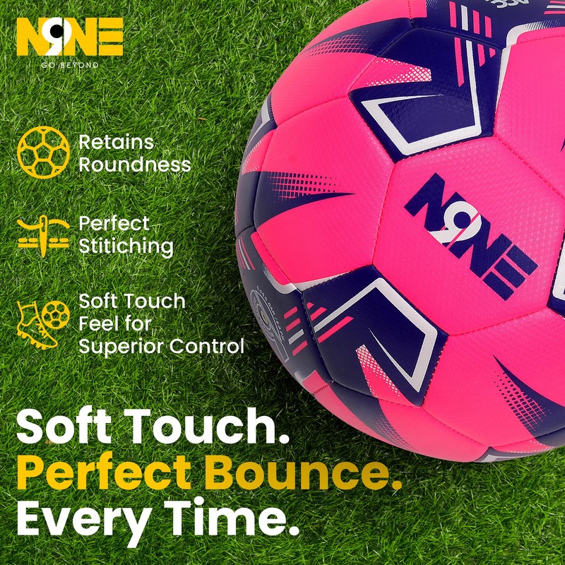 NINE Premium Quality Footballs Striker - Size 3, 4, 5
