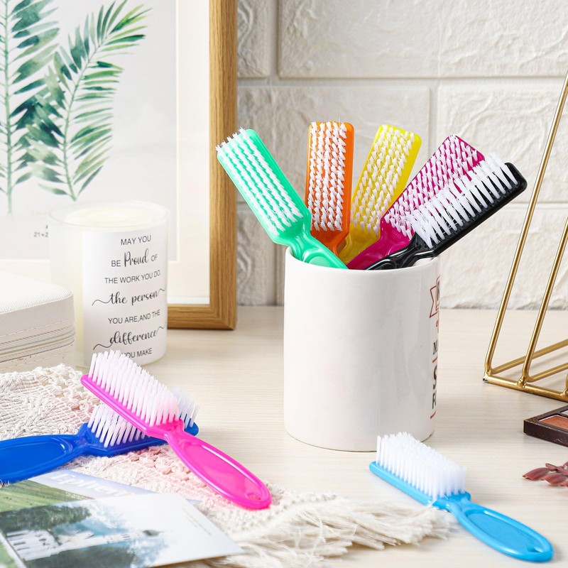 Mifoci 120 Pcs Handle Grip Nail Brush for Cleaning Fingernails