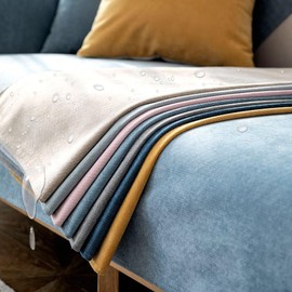 Waterproof Sofa Cover - Cream Color Sofa Slipcover for Sofas, Armchairs, Settee, Couch Cover for Dogs Cats Pets Non Slip Durable Fabric Furniture Protector