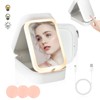 Kosmetiktasche mit Beleuchtetem Spiegel, Kosmetiktasche mit Spiegel Schminktasche Make up