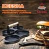 KEESHA Double Burger Press, Cast Iron Hamburger Press Patty Maker,