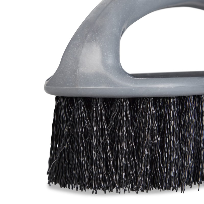 Relaxdays Scrubbing, Set of 6, Hard Bristles, with Handle, Cleaning,