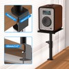suptek Clamp-on Speaker Stand Desk Mount Set, Height Adjustment, Swivel,