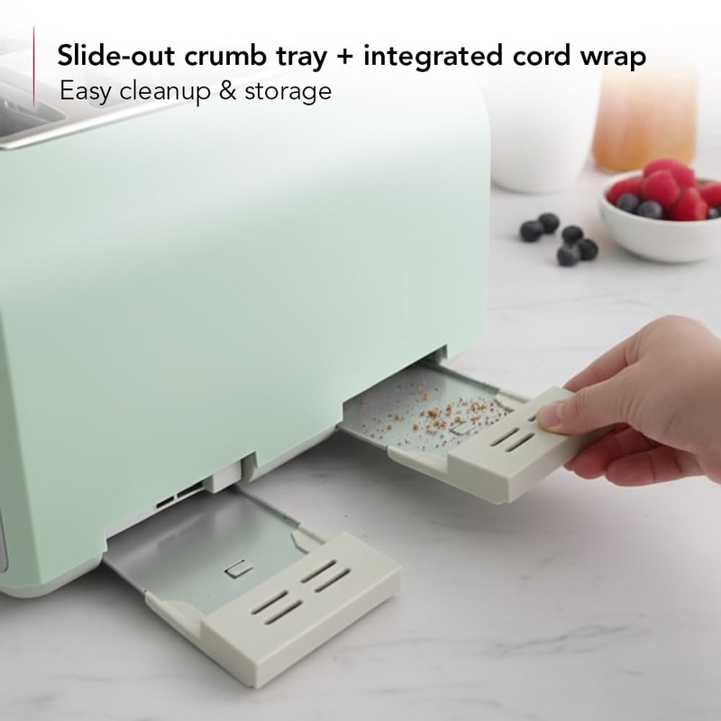 OVENTE Electric 4-Slice Toaster Machine with 6-Shade Selector Setting, Cancel