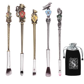 5Pcs Makeup Brushes Set Wizard Wand Cosmetic Brushes Kit Eye Shadow Eyeliner Blending Pencil Lip  Brushes with Gift Bag