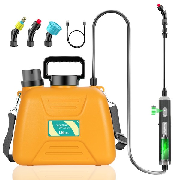 Breeze Touch 4000mAh Battery Powered Sprayer 1.6 Gallon Upgrade Electric