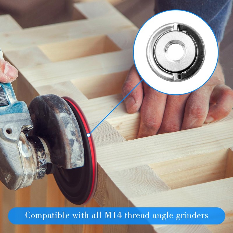 2Pcs M14 Quick Release Self Locking Flange Nut, GLADFRESIT Heavy