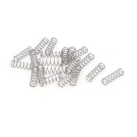 TOP-VIGOR 20Pcs Compression Spring, 3mm OD,0.3mm Wire Size,10mm Free Length Dual Extended Durable Dual Hook Tension Spring for Furniture Screen Doors Repair Projects