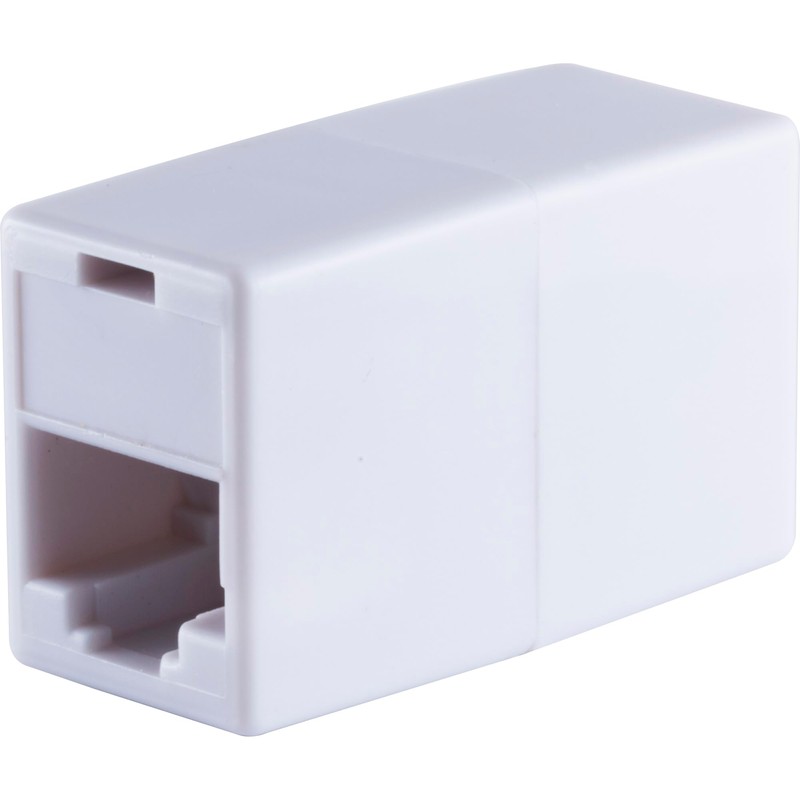 Ativa® RJ45 In-line Network Coupler, White