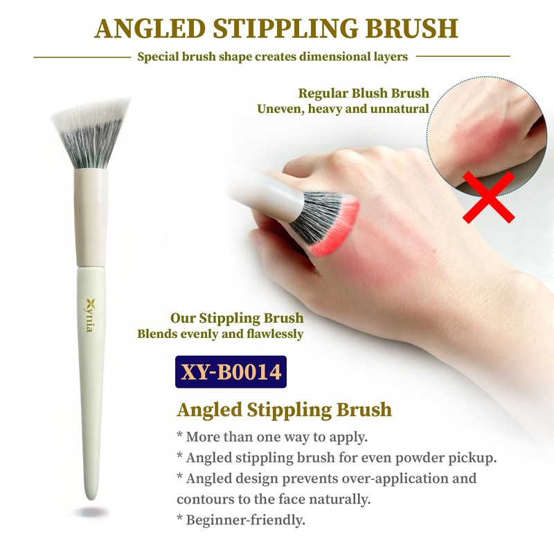 Double-Layer Goat Hair Blush Brush Set