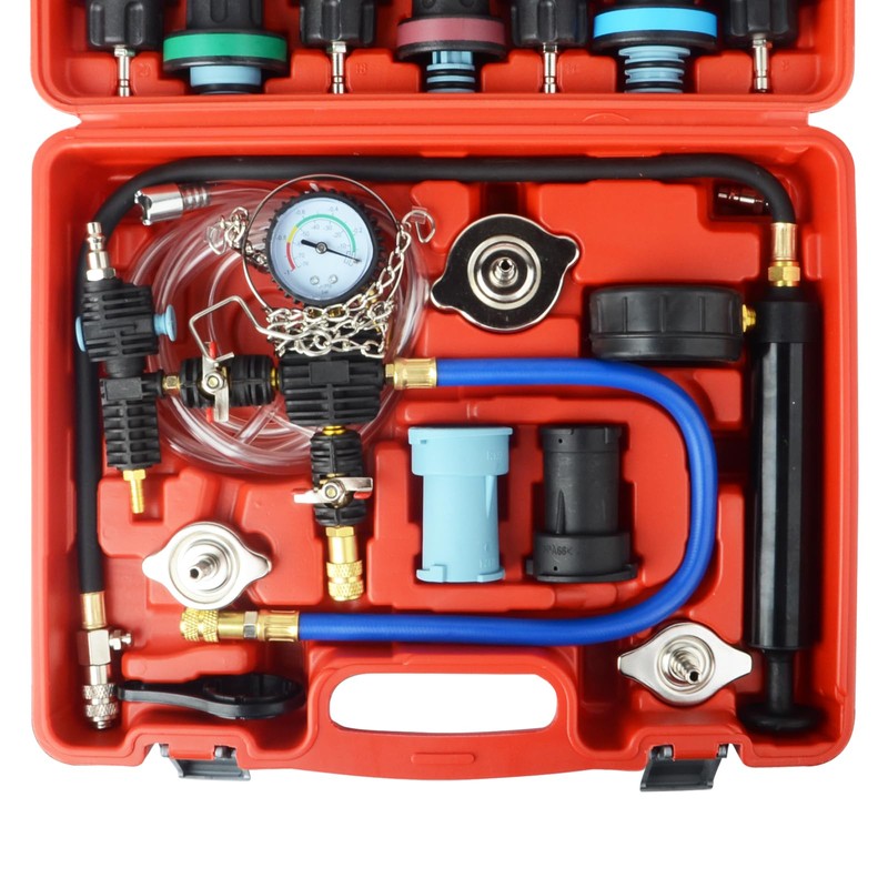 DAYUAN 28pcs Universal Radiator Pressure Tester Kit, coolant Pressure Tester