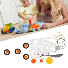 Kooingtech cremagliera con ingranaggio, 78 pezzi, set di ingranaggi in plastica, ingranaggi modellismo stelo, cintura fai da te accessori