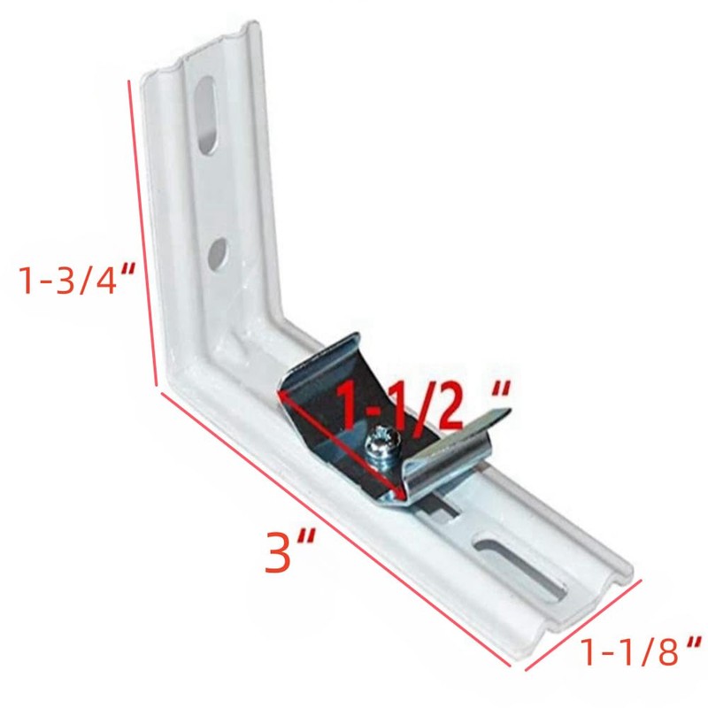 6Pcs L Bracket Vertical Blind Bracket Clips for Vertical Blinds