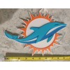 Miami Dolphins Large Logo Fan Chain Necklace