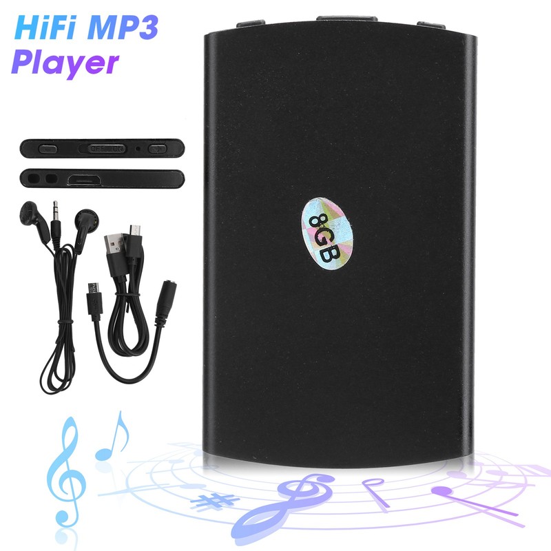 M8 Aluminum Alloy Ultrathin HiFi MP3 Music Player Mini Portable