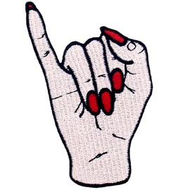 ZEGIN You are Week Hand Symbol Embroidered Iron on Sew on Patch