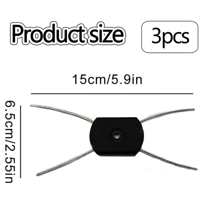 5Pcs Electric Weed Eater Head Replacement Steel Wire Line Spool,Universal