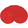 Round Placemats set of 6,Round Table Place Mats Washable Table