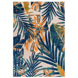 Rugshop Tropical Floral Leaves Indoor/Outdoor Area Rug 8'8" x 12' Multi