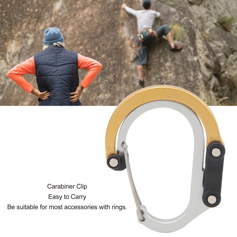Carabiner Clip Outdoor Tactic Clasp Multifunctional Aluminium Alloy M Size