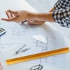SZXMDKH 30cm Triangular Scale Ruler, Metal Ruler for Architects 1:100,