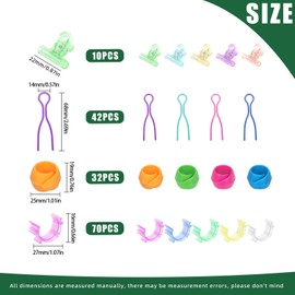Keadic 154Pcs Bobbin Thread Buddies Set Contains Color Thread Clips Holder Tool, Thread Spool Huggers, Bobbin Thread Holders, Sewing Machine Accessories for Organizing Embroidery Thread Spool