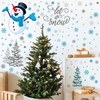 Soaoo 63 Pcs Winter Wall Decals Snowflakes Wall Stickers Removable