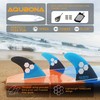 AQUBONA Large (AM2) Fin Sets HONEYCOMB Fiberglass Performance Surfboard Fins