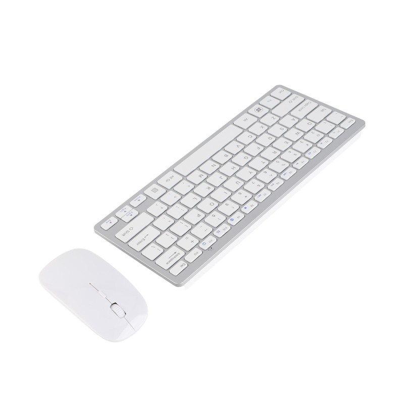 Keyboard Mouse Set 2.4G Wireless 78 Keys USB Thin Etched