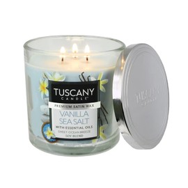 Tuscany 14 oz. Vanilla Sea Salt Soy Blend Jar Candle One Size (69646)