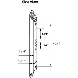 Easy Fix Hardware Sliding Door Interlock Slim Keeper 12-424B | Keeper Replacement for Patio Glass Door | Fix and Repair Keeper