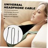 MERRYHAPY Fit 2.5mm Headphone Cable Nylon Material Volume Control Gaming