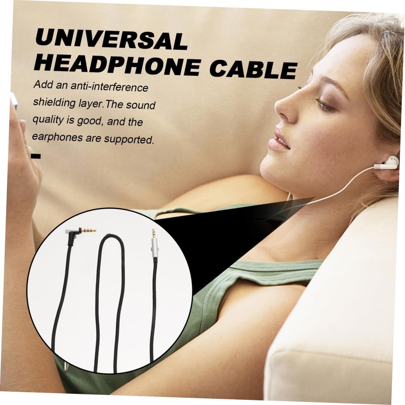 MERRYHAPY Fit 2.5mm Headphone Cable Nylon Material Volume Control Gaming