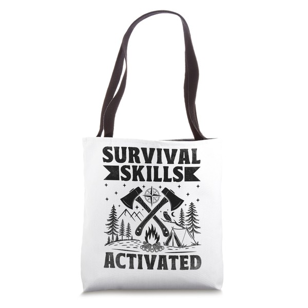 Survival Skills Activated Camping Scouting Scouts Scout Tote Bag