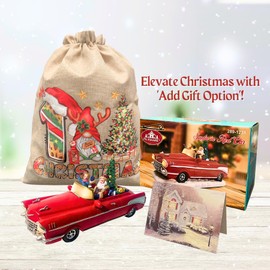 FG Square Animated Christmas Village Accessory - Santa in Red Car