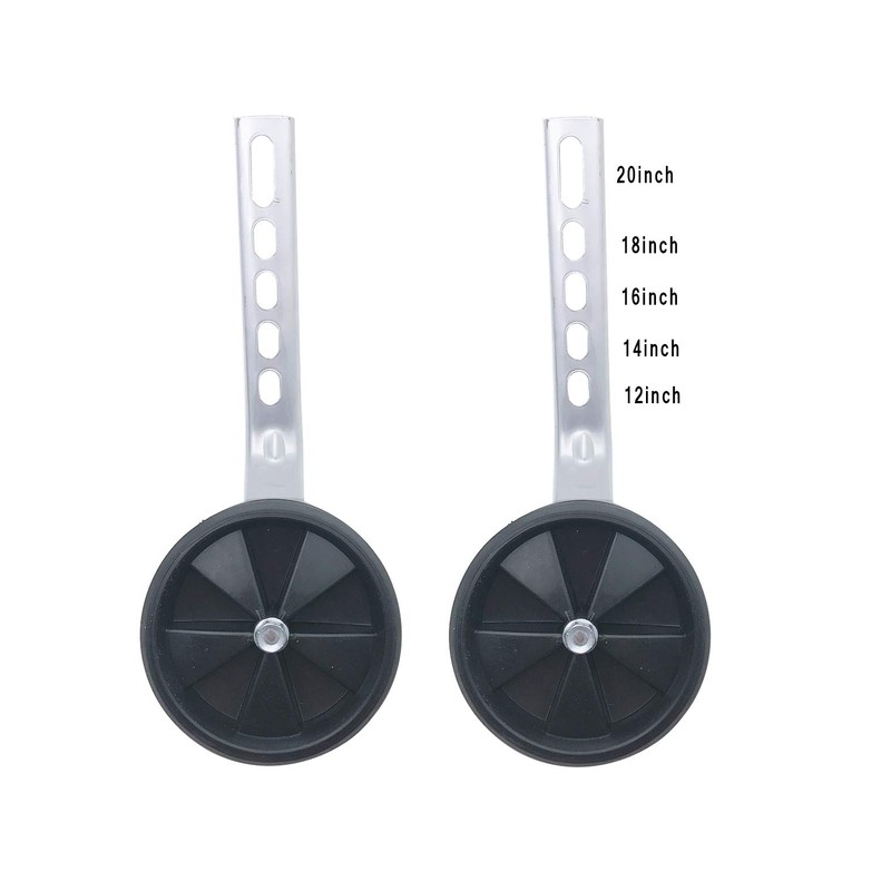 Trickortreat Bicycle Training Wheels, Bicycle Training Replacement stabilizer Adjustable 12",